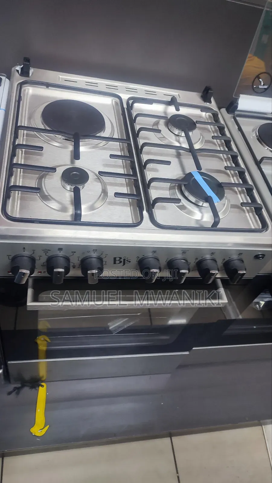 BJS 3G+1E 60x60cm Standing Cooker Stainless With Turbo Fan