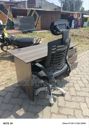 American Office Desk Plus Headrest Office Chair