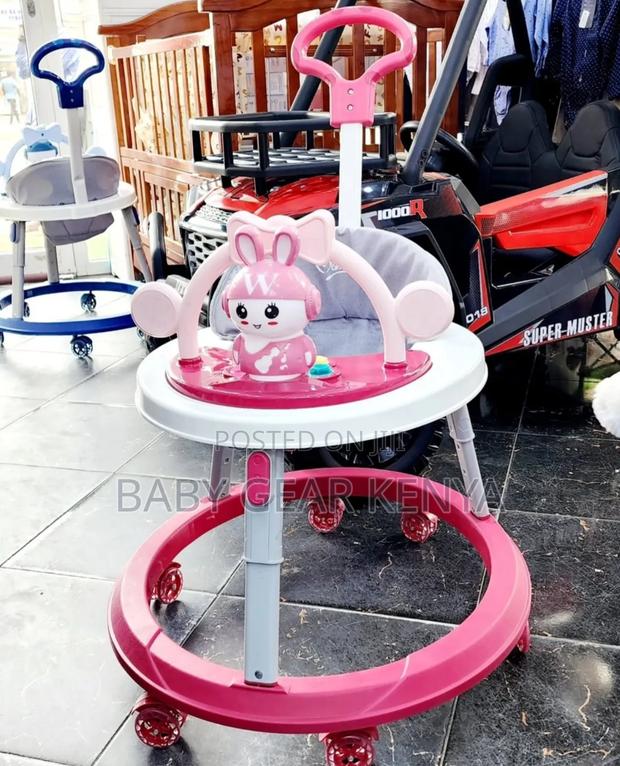 Baby Walker*Pink*With a Push Handle - main view