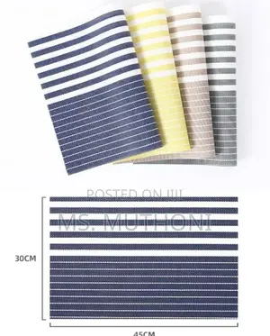 6 Woven PVC Table Mat