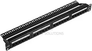 Vention Cat 6 Utp 24 Ports Keystone Patch Panel Black