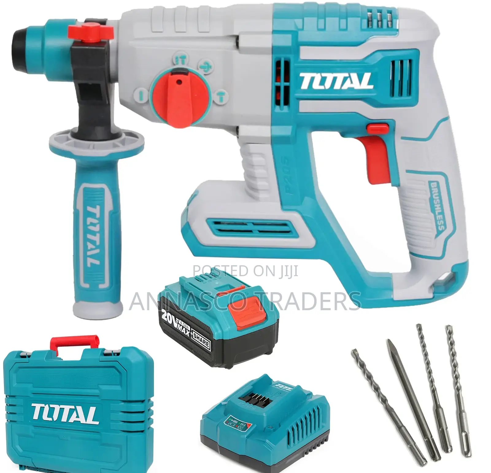 Quality Total TRHLI202081 Lithium-ion Rotaryhammer 20v