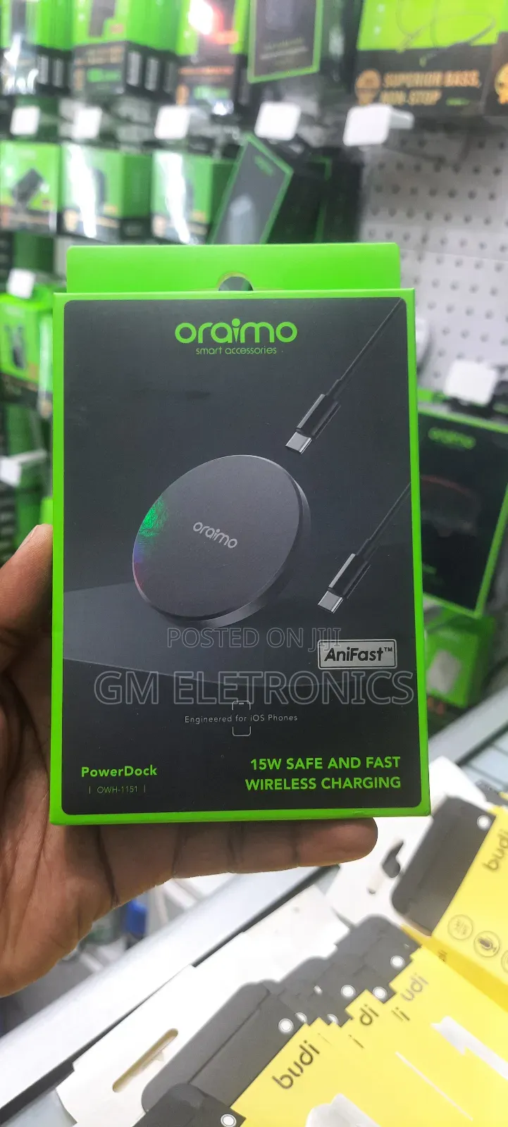 New Oraimo Powerdock 15W Magnetic Wireless Charging Pad.
