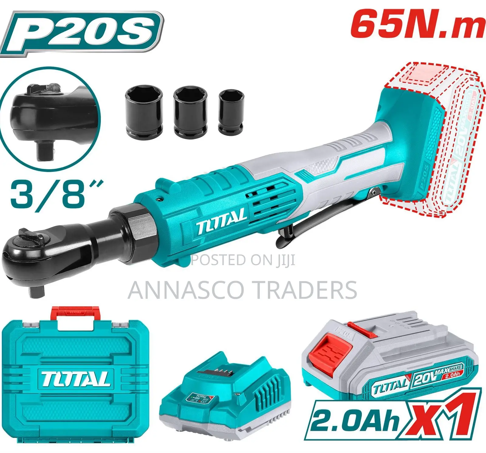 Powerful Total TDRLI2060152 Cordless Driveratchet 20v