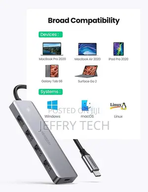 UGREEN USB Hub 3.0, Ultra Slim 4 Port USB 3 Hub With 5gbps