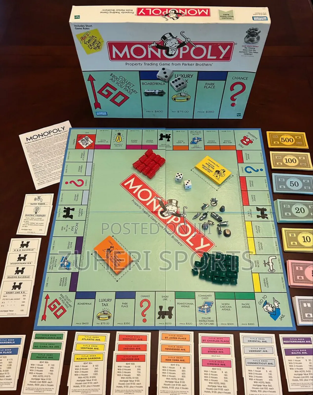 Monopoly Vintage Trading Game Complete Set
