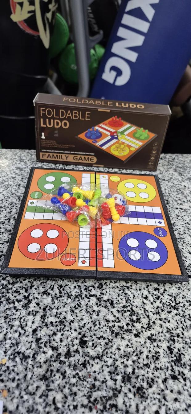 Foldable Ludo Game; Portable and Easy to Store - thumbnail 3