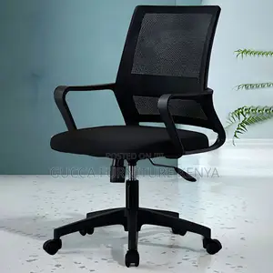 Office Chairs: Modern Mid-Back Captain Mesh Task Chair