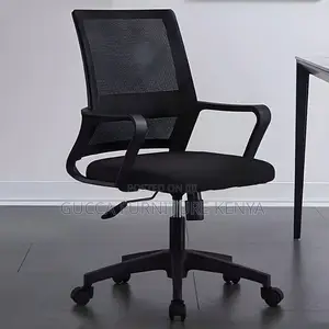 Office Chairs: Modern Mid-Back Captain Mesh Task Chair