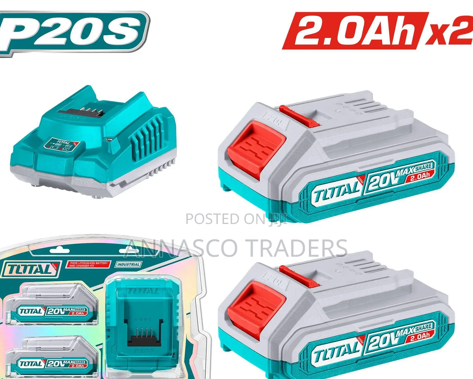 Total TFBCPK1222 P20S Lithium-ionbattery And Chargerkit