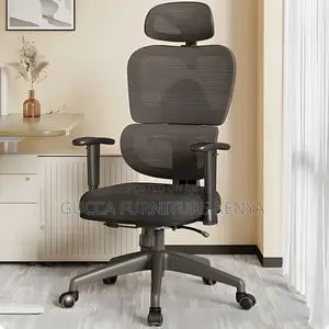 Office Chairs: Orthopedic Functional Black Mesh Task Chair