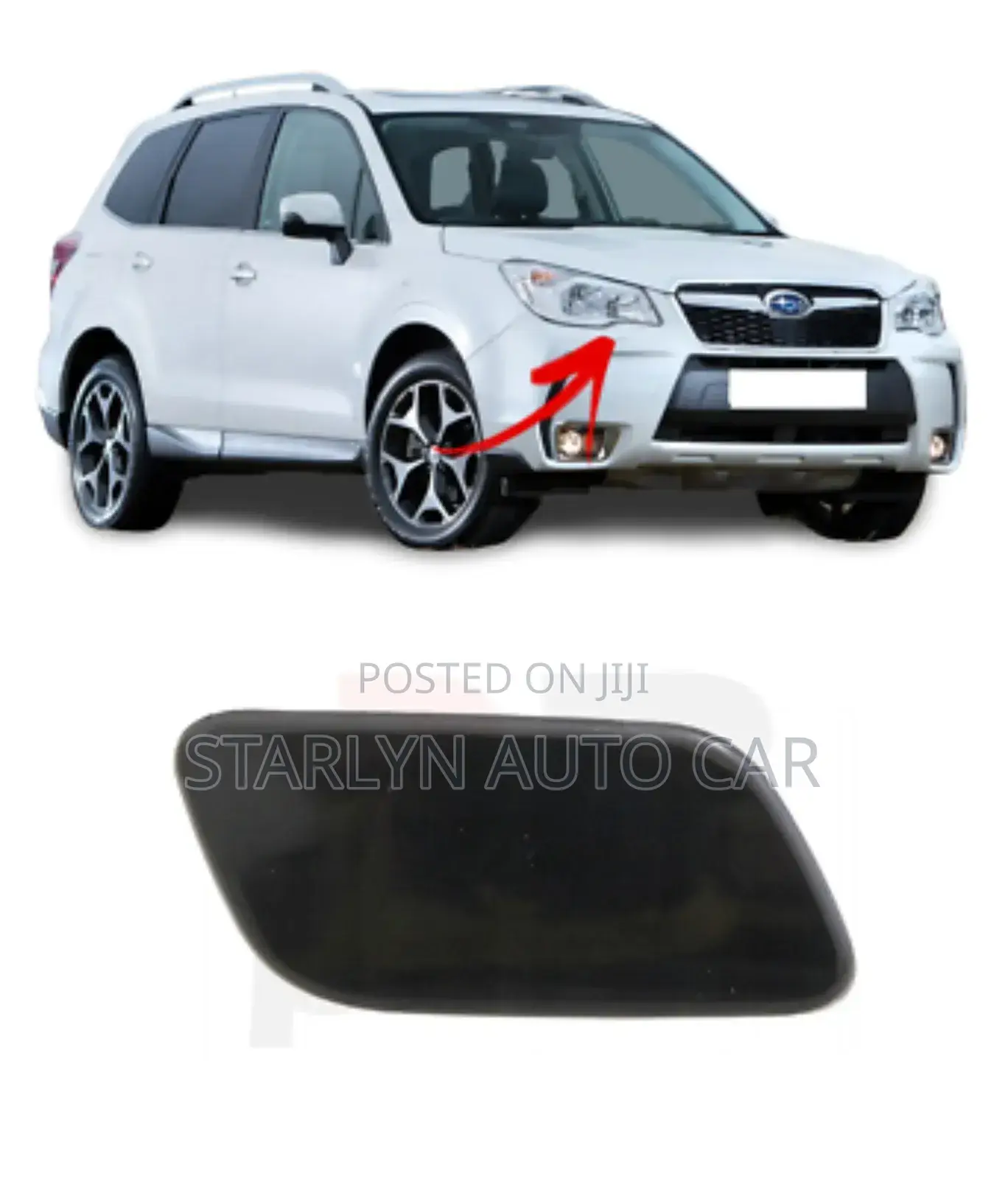 Headlights Washer Jet Cover Subaru Forester 2015