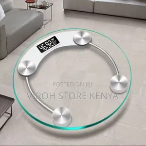 Round Transparent Body Weight Digital Scale 180kgs