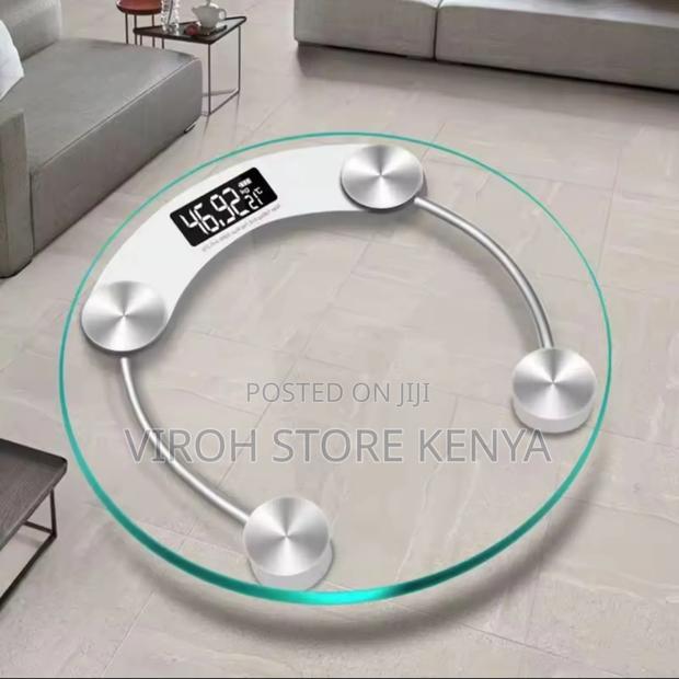 Round Transparent Body Weight Digital Scale 180kgs