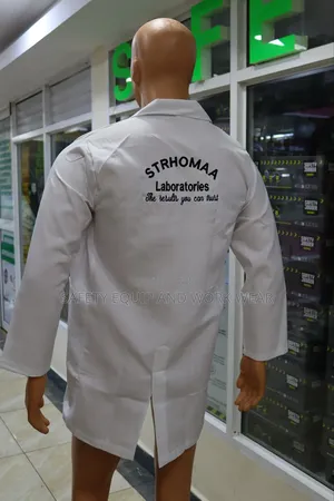 Branded White Dust Coat
