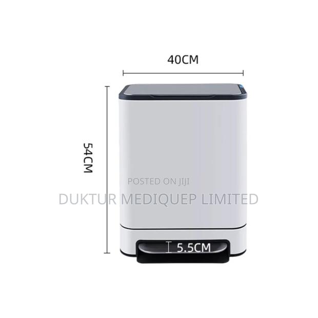 Stainless Steel & ABS Dustbin 40 Lit 400x270x640cm