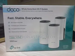 Tp-Link Deco M4 AC1200 Whole Home Mesh Wi-Fi System (3 Pack)