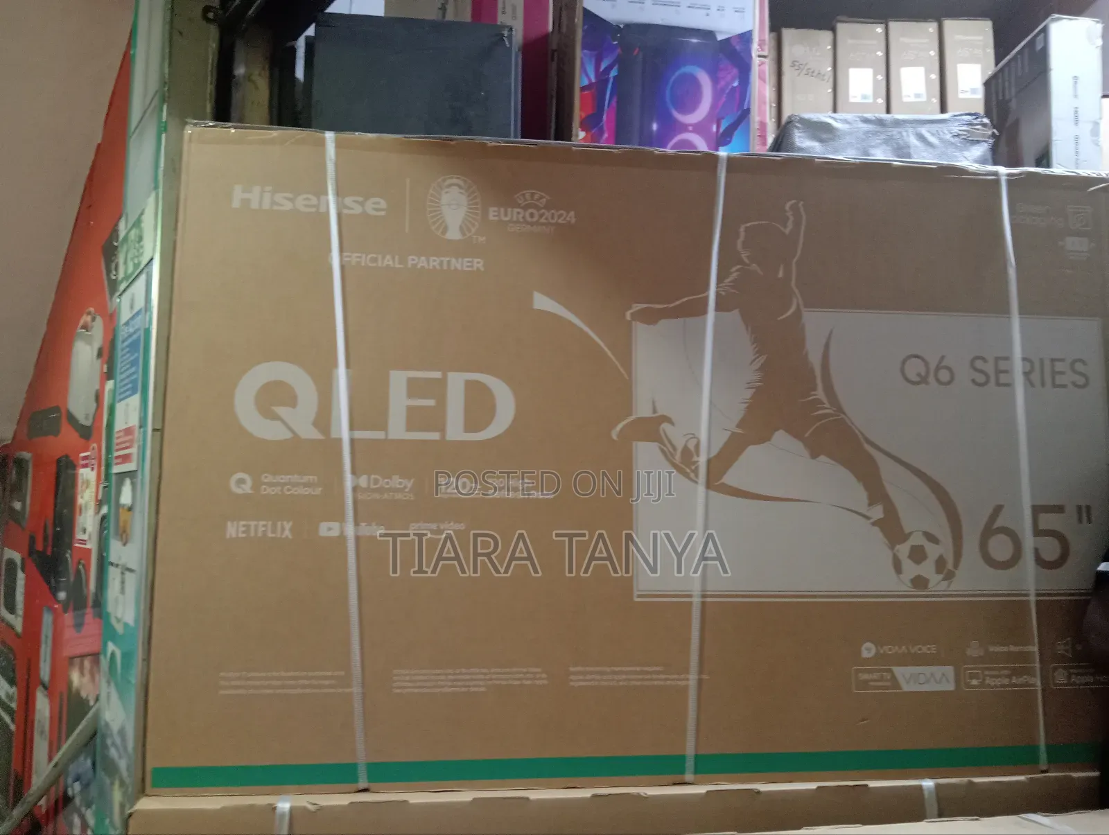 Hisense 65" Q6n Series Ai Upscaler Qled Frameless Smarttv