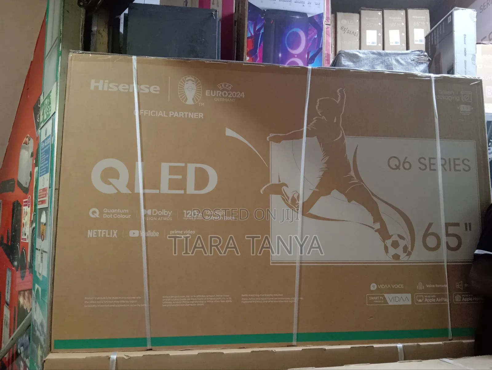 Hisense 65" Q6n Series Ai Upscaler Qled Frameless Smarttv