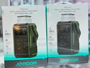JOYROOM 100W Power Bank With Retractable Light 75000mah