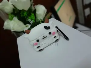 Silicone Case Compatible With Airpods 2 Cute Cartoon -White