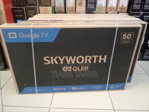 Skyworth 50-Inches Qled 2024 Frameless Smart Google Tv,