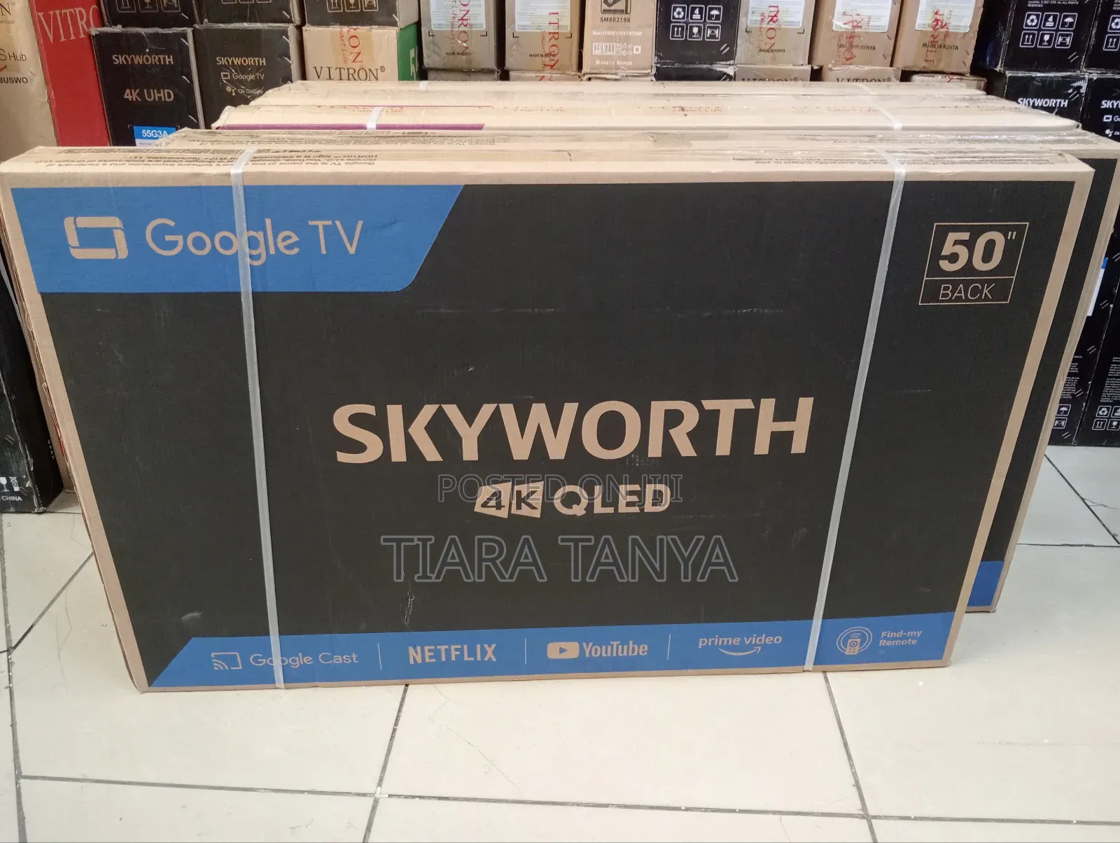 Skyworth 50-Inches Qled 2024 Frameless Smart Google Tv,