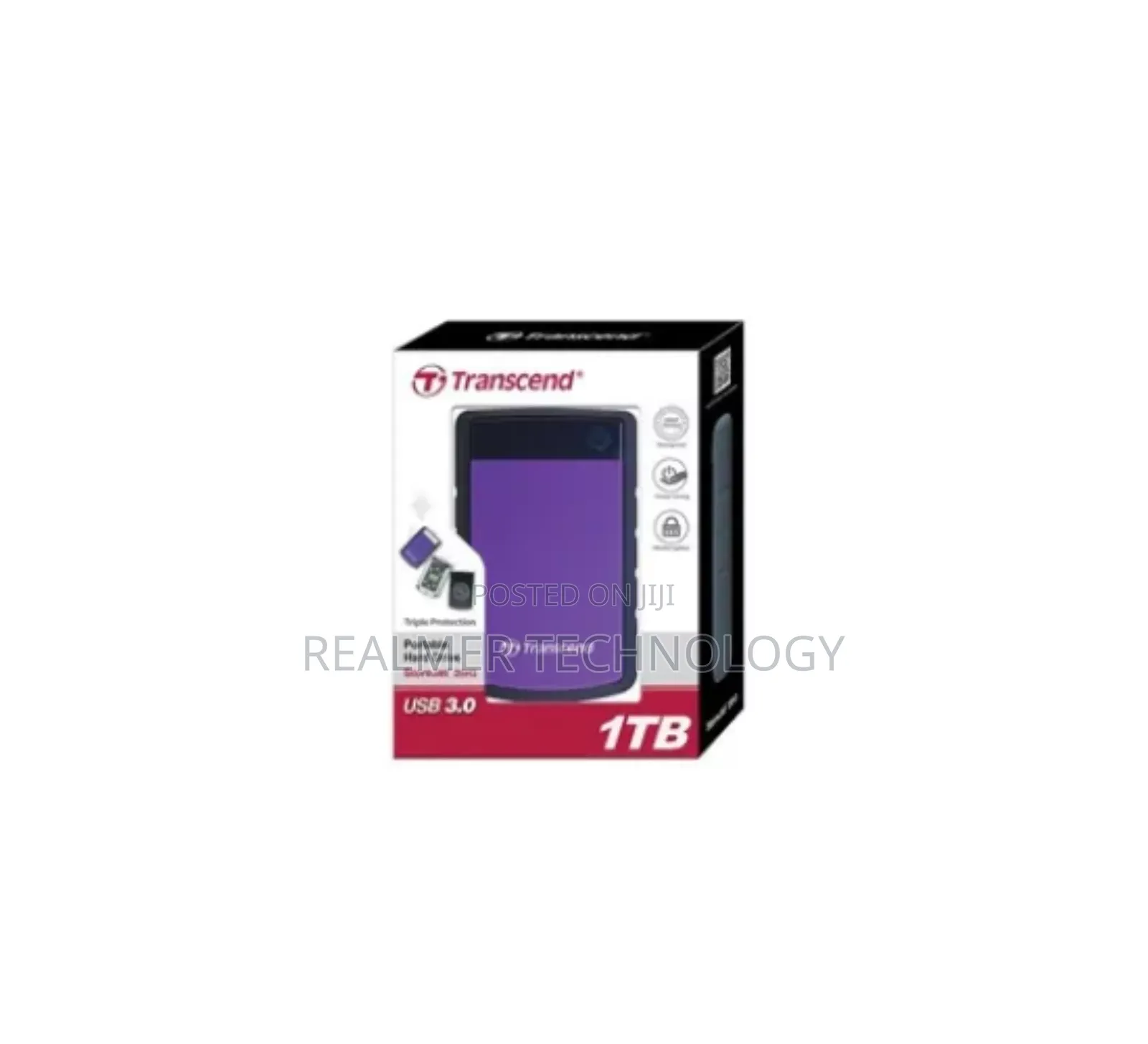Transcend External HDD 1tb Purple - Ts1tsj25h3p