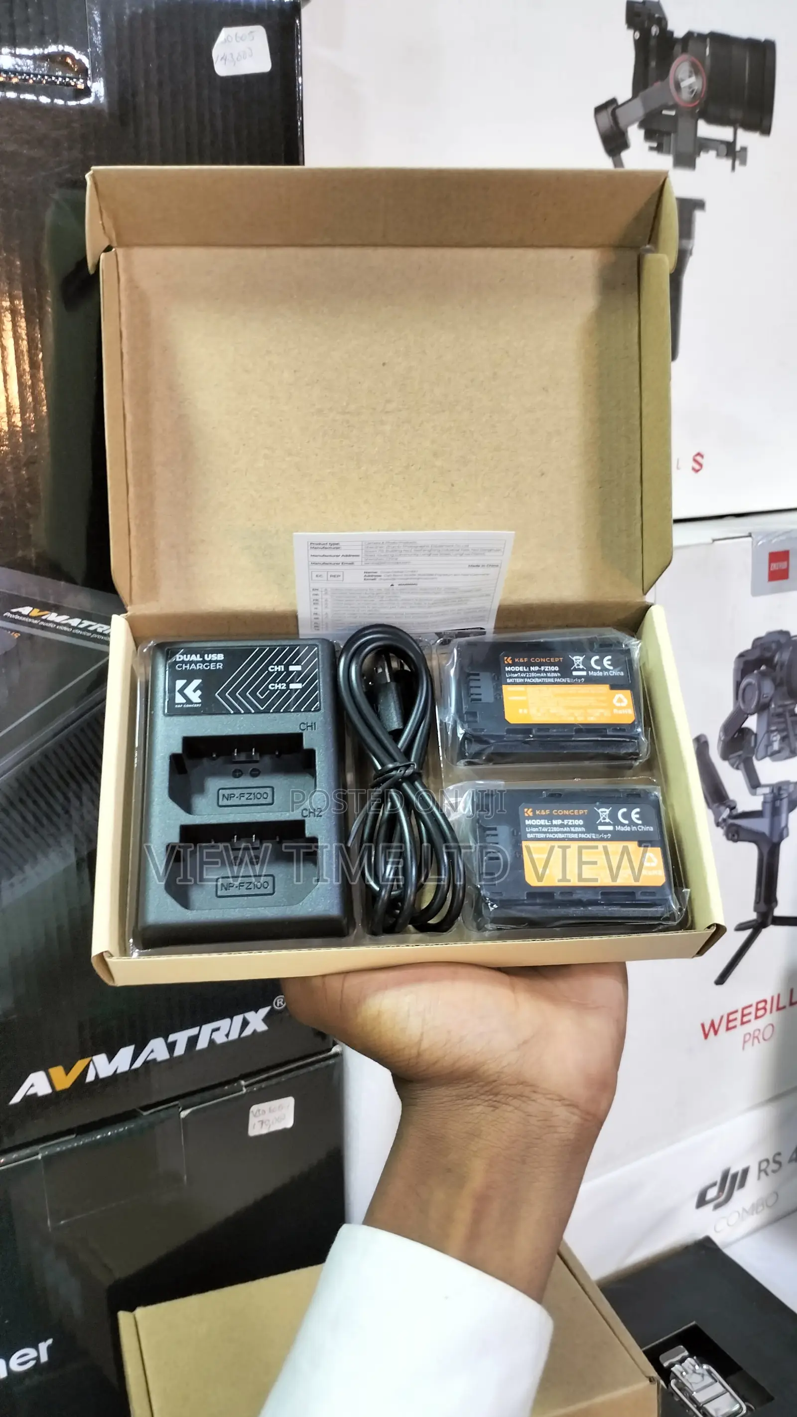 K F 2 Pack 2100mah EN EL15 Battery and EN EL15 Dual Charger