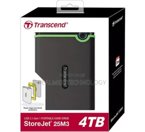 Transcend External HDD 4TB - Iron Grey - TS4TSJ25M3S