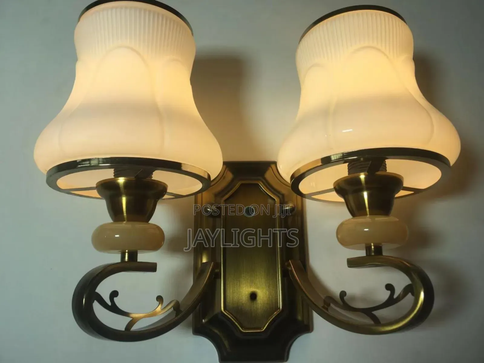 Glass Double Wall Lamp Hotel Bedroom Corridor Modern Luxury