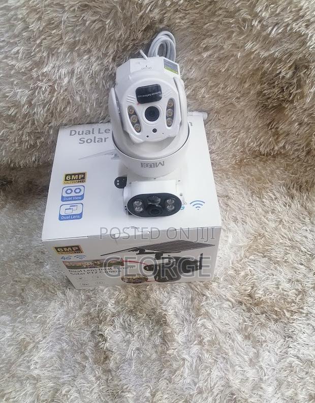 6MP ULTRAHD IP66 Dual Screen Solar Panel CCTV Camera
