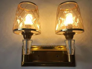 Modern Double Head Crystal Glass Wall Light Living Room