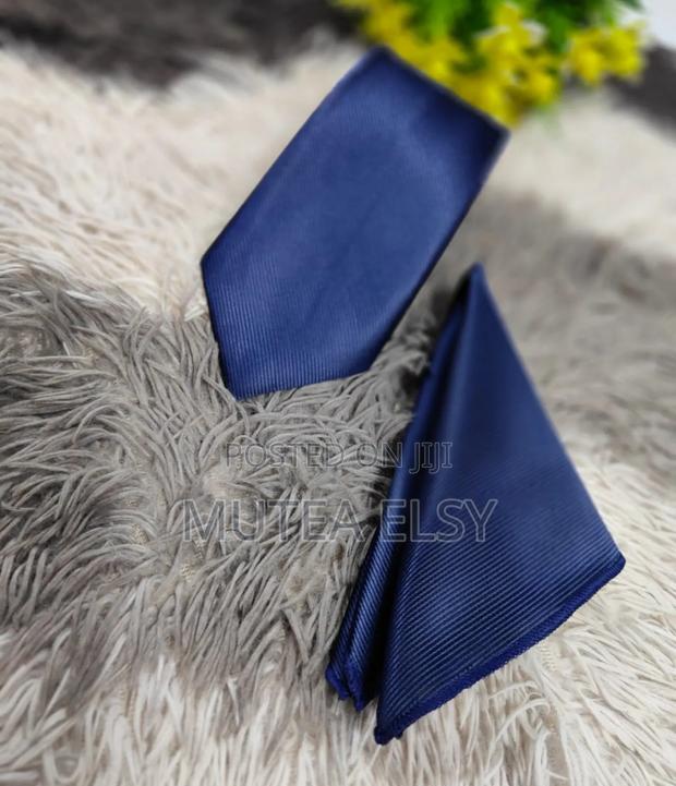 Navyblue Ocean Blue Official Tie Sets - thumbnail 2