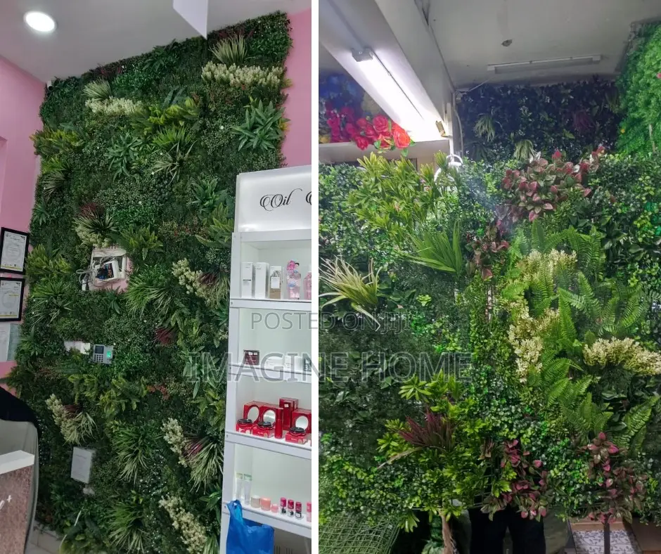Artificial Green Wall Panels/Hedges Bar Grill Wall Decor