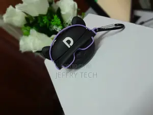 Purple and Black Cute Cartoon Soft Silicone Case Airpod