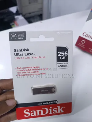 Sandisk 256gb Ultra Luxe Usb 3.2 400mb/S Speed/ 256gb Flash