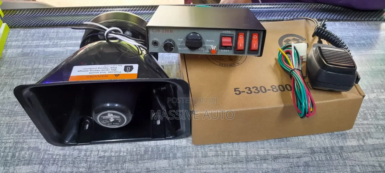 Buy 9 Tone Siren Horn Hooter With Mic For All Cars