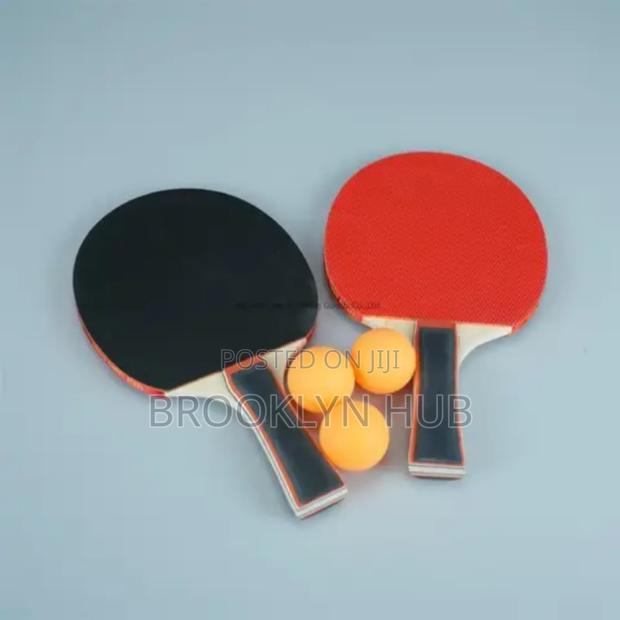 Portable Tablet Tennis Bat and 3 Balls Set - thumbnail 2