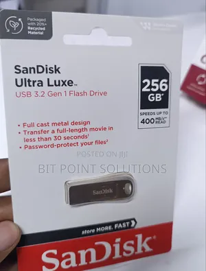 Sandisk 256gb Ultra Luxe Usb 3.2 Gen 1 Flash Drive