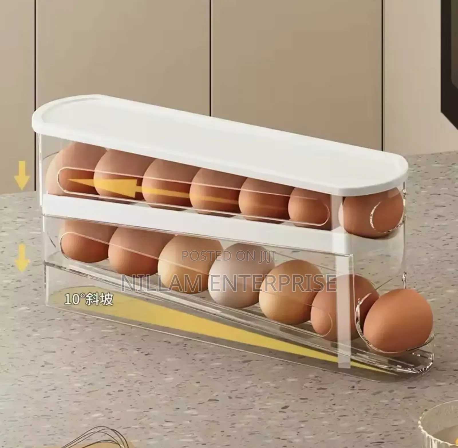 Double Layer Rolling Egg Dispenser