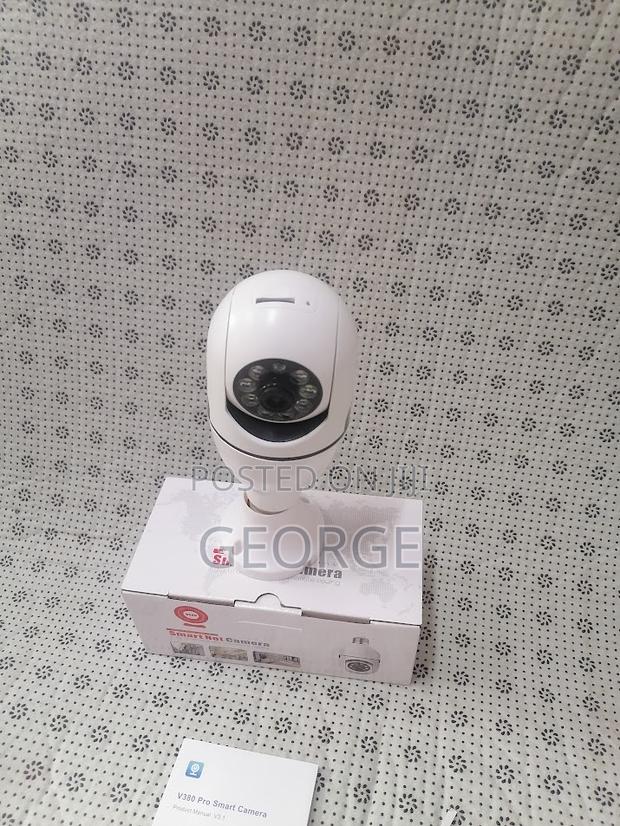 New Safe-PTZ Wifi Bulb Spy Camera V380 PRO 360degrees