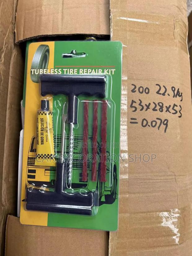 Plastic Handle Complete Puncture Tyre Repair Kit Tools Set - main view