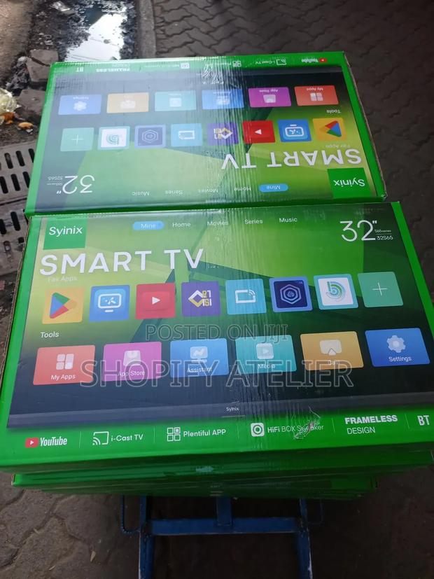 Synix 32" Smart Android Tv Frameless Design - thumbnail 2
