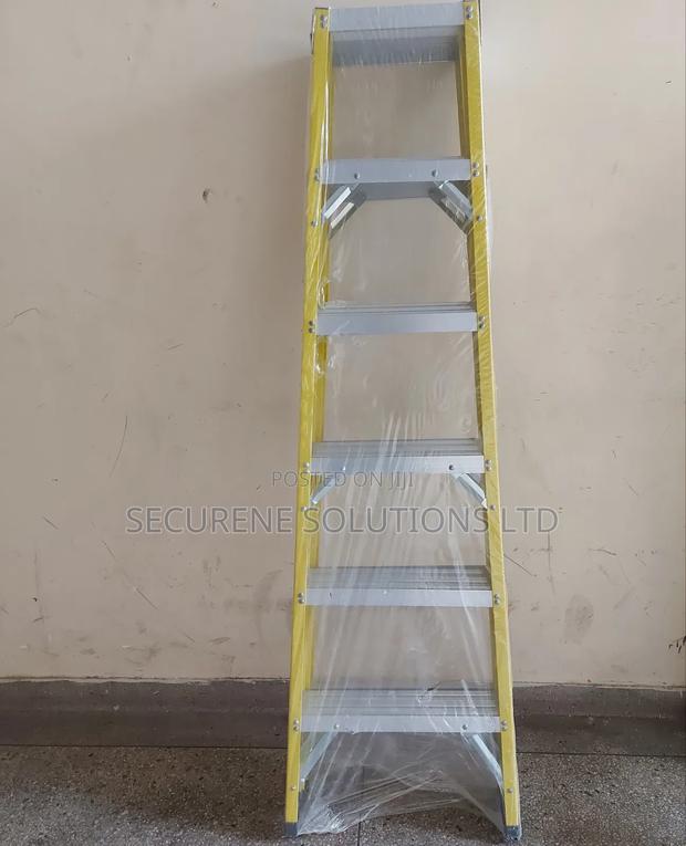 6ft Fiberglass Double-Sided Ladder.