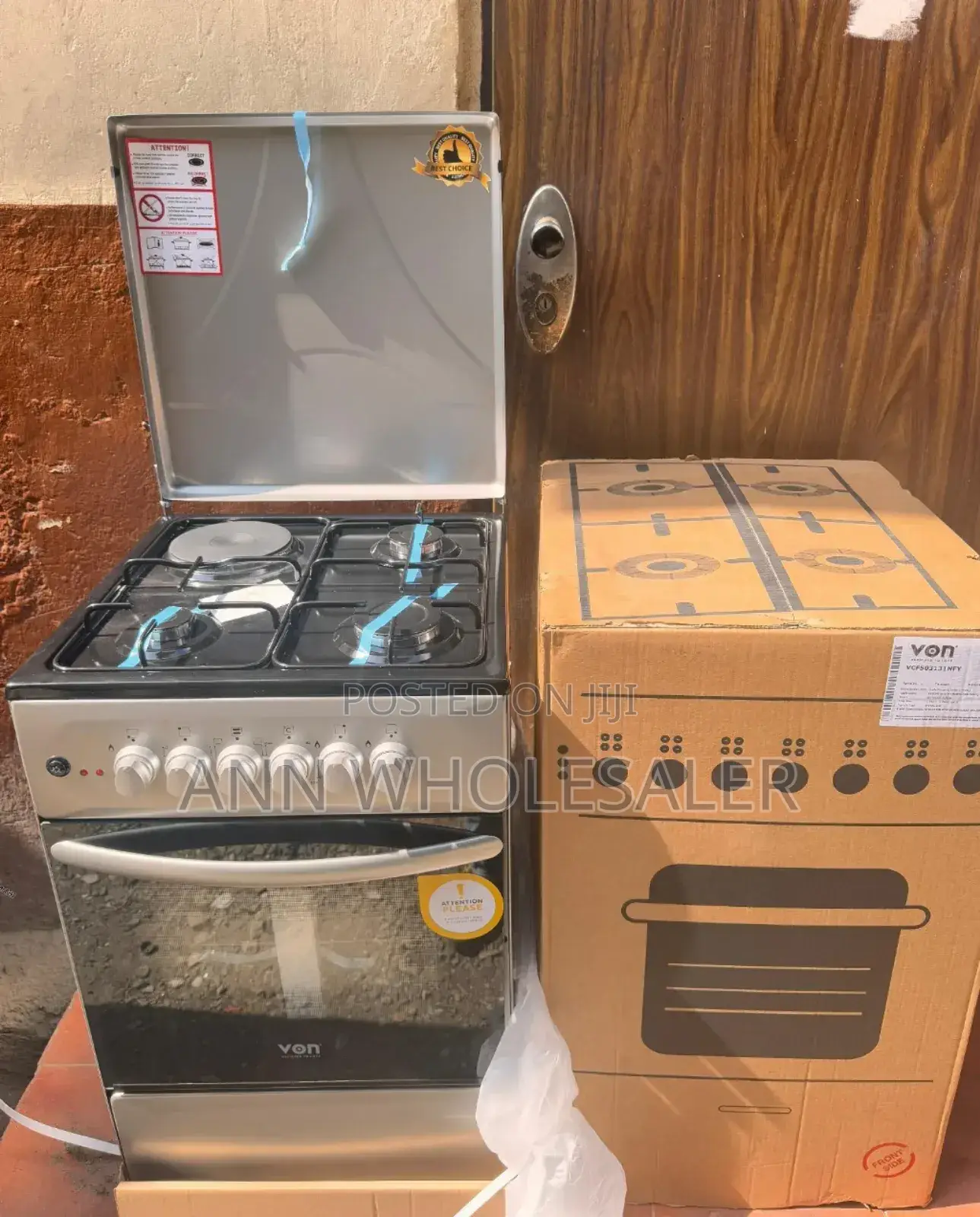50*60 Von 3gas 3+1electric Gas Standing Cooker v/G