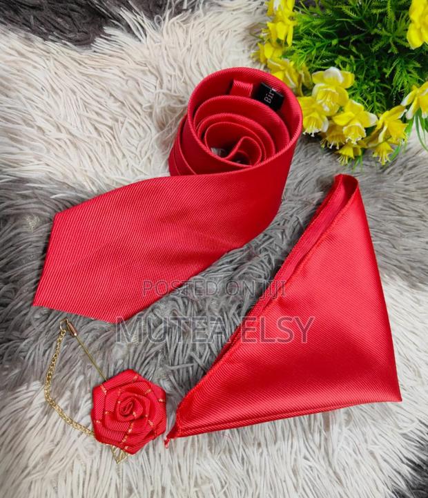 Red Maroon Tie Sets - thumbnail 2