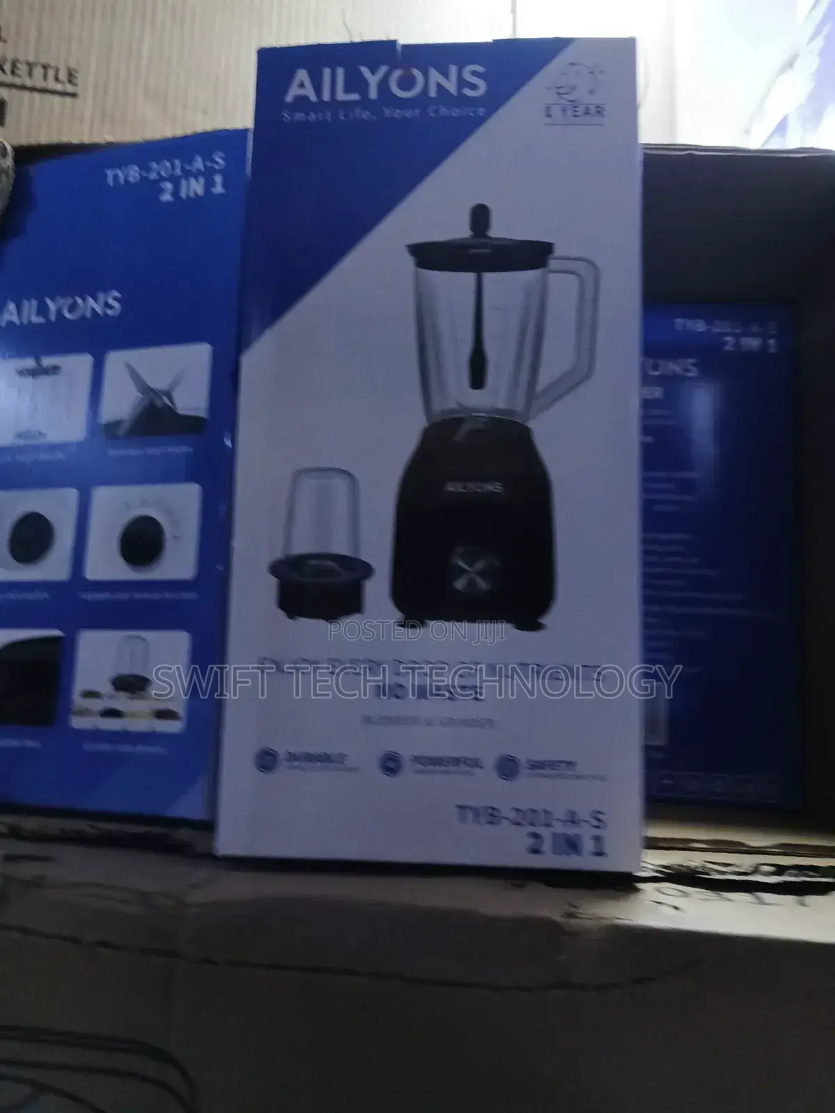 Ailyons Blender 2in 1 With Electric Grinder 350w
