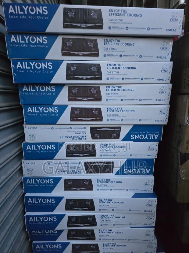 Ailyons Double Gas Burner Stainless Steel