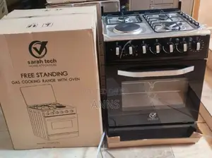 Sarahtech Black 60*60 Free Standing 3+1cooker